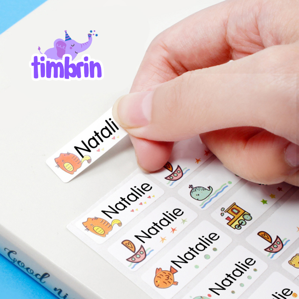 Stickers con nombre (60 stickers)