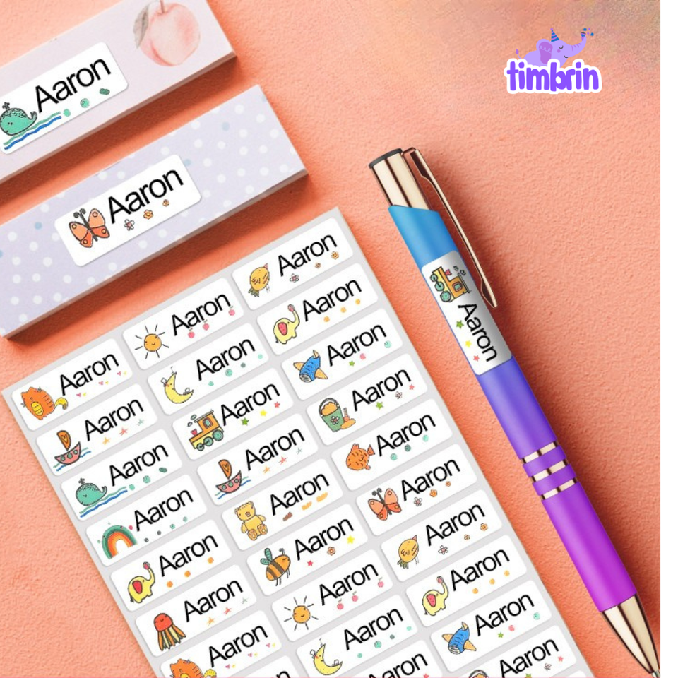 Stickers con nombre (60 stickers)